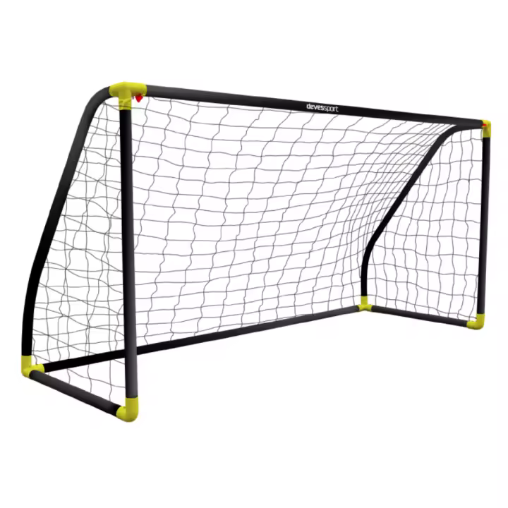 Devessport Portería de Fútbol PVC Negro 180 x 91 x 120 cm - 1