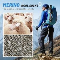5 Pares De Calcetines De Lana Merino Para Hombres Y Mujeres Calcetines Térmicos Gruesos Para Senderismo En Clima Frío Y Esquí - details 3
