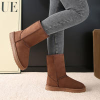 Botas De Nieve Para Mujer Talla Grande 44 Botines De Invierno Impermeables Y Cálidos Con Plataforma Casual Slip on 2024 Moda - details 3