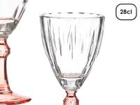 MAXHOME-Juego 6 Copas Vino Fantasía Cristal 275 Ml,Color Azul,Salmon,Verde. - details 5