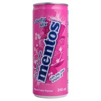 Mentos Fruity Mix,/Mentos Apple Soda Kick,/Mentos Limón y Menta bebida MENTOS con sabor a mix de fruta/Manzana/Limón y Menta con trozos de gelatina de coco 6,12 latas 240ml . Bebida de refresco moda marca Mentos con diferentes sabores de frutas a elegir - details 1