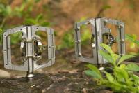 RACEWORK Pedales De Bicicleta De Montaña MTB Clipless Con Medidor De Potencia Doble Función Pedal Clip Compacto Y Plataforma Aluminio Para Ciclismo - details 16