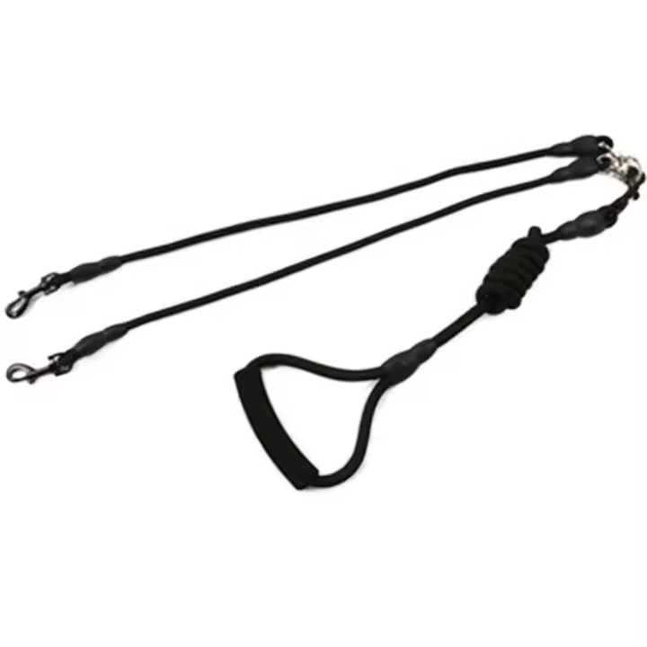 Correa De Nylon Para Dos Cabezas De Perro Dual 2 Maneras Correa De Manos Juntas Para Caminar Con Dos Perros Correa De Collarín Para Animales De Estimulación Física - 1