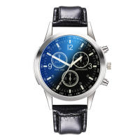 Reloj De Lujo De Cuarzo Con Dial De Acero Inoxidable Reloj Casual De Pulsera Material De Correa De Cuero Estilo Fashion & Casual - details 1