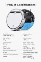 ILIFE V3X Aspiradora robot, 2 en 1 aspiradora y fregona, succión de 3000Pa, recipiente de polvo de 300 ml, planificación giroscópica, control inteligente de la aplicación, tiempo de ejecución de hasta 120 minutos - details 10