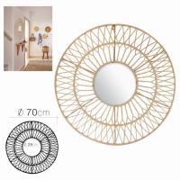 Espejo de Pared Redondod MIRAMAX - Decorativos Modernos para Colgar en la Pared - Decoración de Interiores - Espejo de Pared para Hogar, Cocina, Dormitorio, Sala de Estar - 50cm, 70cm - details 2
