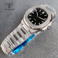 Reloj Automático Tandorio Cuadrado 40mm Para Hombre Acero Inoxidable NH35 Multicolor Dial Cristal De Zafiro Fecha Luminoso Mecánico De Pulsera - details 5