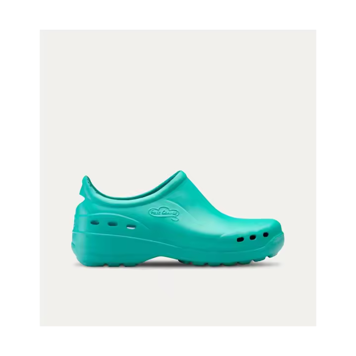 Zapatos Sanitarios de mujer verdes   Textil, extraible, efecto memoria y antibacteriano - 1