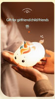 Lámpara Nocturna Recargable USB Unicornio Iluminación LED Para Habitación Decoración Luz Nocturna Infantil Con Control Remoto - details 2