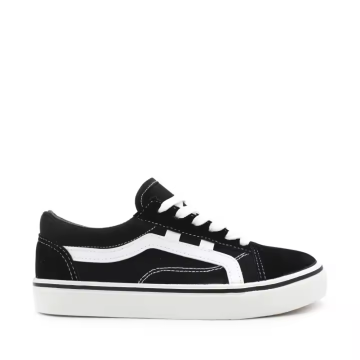 deportivas casual junior unisex lona negra VNS b386 - 1