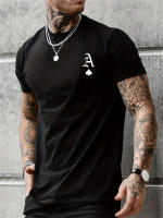 Camiseta Casual Para Hombre Verano Algodón 100% Manga Corta Estampado A-Letters Talla Grande Cuello Redondo Transpirable - details 1