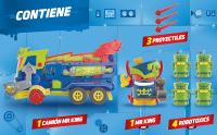 SUPERTHINGS KAZOOM POWER – Mr. King Truck. Camión de Mr King de la serie de TV “Superthings Kazoom Power”. Contiene 1 Mr King Truck, 1 Mr King exclusivo, 4 Robotoxics, 1 disparador y 3 proyectiles - details 1