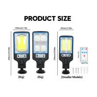 Lámpara Solar Exterior IP65 Con Sensor COB 108 LED Para Jardín Patio Camino 3 Modos De Iluminación Control Remoto Resistente Al Agua - details 10