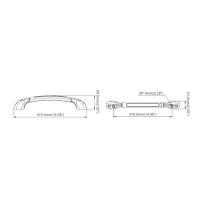 Manija De Puerta Para RV Accesorios De Caravana Manija De Grabación Para Camper Longitud 472mm Resistente Al Clima Para Motocasa Y Remolques - details 5