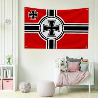Bandera Divertida Para Jardín Decoración De Habitaciones Dormitorios Garaje Tapiz Cruz Alemana Exterior Estilo Colgante Impresión Unisex - details 4