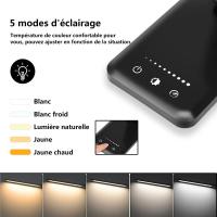 Lámpara Escritorio LED, Flexo de Escritorio, La luz natural protege los ojos, Lampara led Escritorio regulable con puerto de carga USB, 5 Modos - details 0