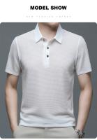 Camisa Polo Para Hombre Verano Manga Corta Seda Helada Fresca Y Transpirable Antisudoración Estilo Casual Negocios - details 23