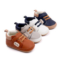 Zapatos De Bebé Para Niño Nuevos Casuales En Cuero PU Antideslizantes Tenis Infantiles Primera Andaduras Cristening Cierre De Correas - details 2