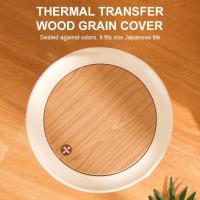 Cesta De Basura Ecológica De Madera Con Cubierta De Presión Para Cocina Baño Y Toilette Contenedor De Basura De Plástico Rectangular Herramientas De Limpieza Del Hogar - details 10