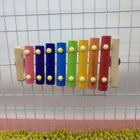 Xilofón De Madera Para Pájaros Accesorio Colgante Para Jaula De Periquito Pato Pollo Con 8 Teclas Instrumento Musical Para Canarios Macacos Hens - details 7