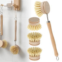 Cepillo De Platos De Madera Duradero Y Portátil Para Limpieza De Cocina Con Sisal Y Coco Ecológico Y Sin Residuos - details 6
