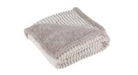 Manterol - Manta plaid de sofá borreguito rayas, ideal para sofá o pie de cama, con tacto extra suave y muy cálida, perfecta para los meses de otoño e invierno. - details 0