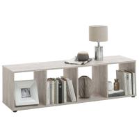 FMD FMD Estantería con 4 compartimentos Blanco, Roble, Roble arena Mueble Almacenaje Estantería para Oficina, Estudio, Dormitorio Estantería/Librería/ mueble de Almacenamiento - details 1