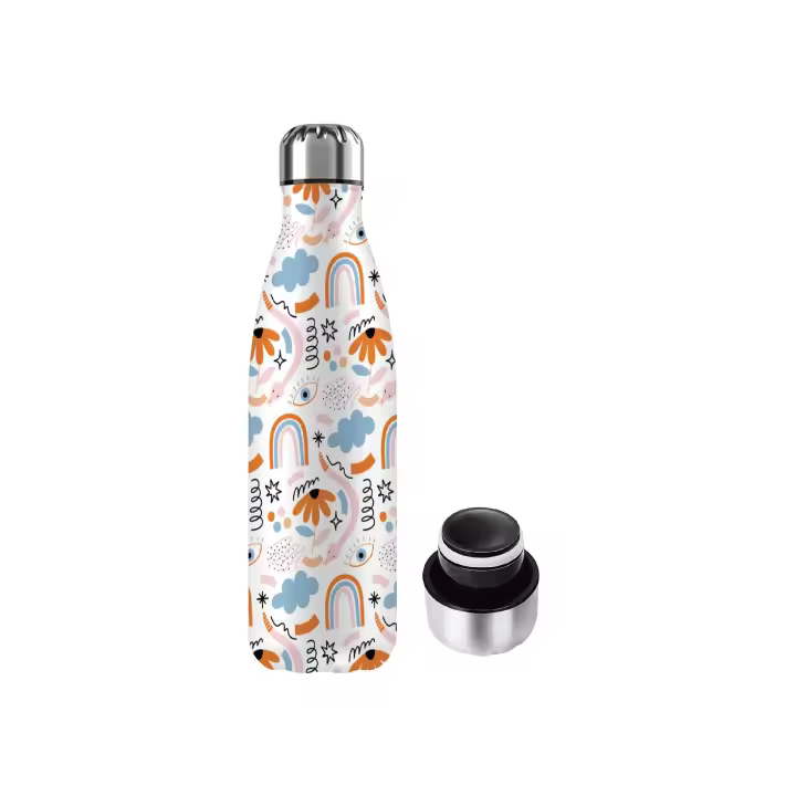 Botella Termo de Agua Térmica de Acero Inoxidable (+40 Colores) Reutilizable | Sin BPA | Mantiene 24H Frio / 12H Calor | Termo y Hermética - Doble Pared al Vacío a Prueba de Fugas (KL500 KL750 002) - 1