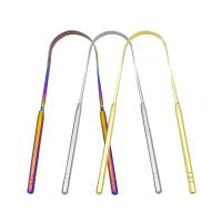 Limpia Lengua En Forma De U De Acero Inoxidable 304 Para Cuidado Oral Y Frescura De La Boca Cepillo De Lengua Metálico - details 1