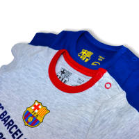 Body Bebe pack x 2 unidades 100% Algodón personalizado Fc Barce/ona Escudo Oficial - details 5