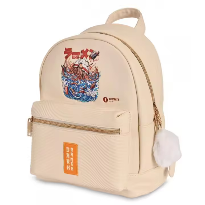 Backpack-Gp86809 de moda de piedra oscura de Ramen Ilustrata (Gran Ramen) - 1