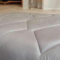 Edredón Relleno Nórdico  juego de 4 pieza  para Cama 135/150,un relleno de nordica  +sabana bajera 2 funda de almohada 45*90cm Edredón de Fibra 350gr/m², Ligero, Suave, Transpirable para Otoño e Invierno (200*230CM/240*220CM, .gris .azul - details 2