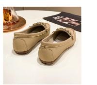 Zapatos De Mujer Otoño Primavera Nuevos Con Cadena Metálica Cuña Baja Punta Redonda Casual Zapatos De Mujer Loafer Para Madres - details 24