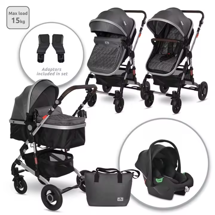LORELLI Carrito de bebé trío convertible ALBA PREMIUM de Lorelli - 1