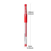 Juego De 4/8 Bolígrafos De Tinta Gel 0.5mm Rojo Para Escuela Y Oficina Suministros De Papelería Estilo Rollerball - details 5