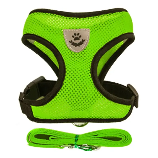 Harnés Ajustable Para Gato Y Perro Con Correa De Malla Transpirable Conjunto De Tracción Para Pequeños Y Medianos Animales - 1