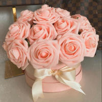 10/20/30Pcs Rosas Artificiales De EPE De 8cm Para Decoración De Boda Fiesta De Casa DIY Suministros De Scrapbook - details 3
