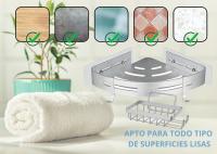 Estantería Baño Sin Taladro JANDTEK + Jabonera Baño | Organización Eficiente - details 1