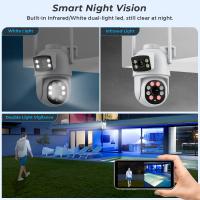 Cámara De Seguridad IP Inalámbrica 4K 8MP HD Con Lente Doble Y WiFi PTZ Cámara Exterior De Vigilancia Automática iCsee Para Calle - details 7