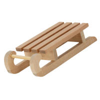 Mini Esquife De Simulación No Tóxico 1/12 Modelo De Madera Decoración Para El Hogar Accesorios Para Casa De Muñecas Ornamento De Esquife De Nieve Odoríless - details 8