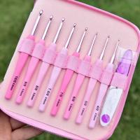 Set De Agujas De Crochet 9PCS 2.5-6mm Herramientas De Costura Para Tejido De Hilo Kit De Manualidades Para Mujeres Niñas - details 4