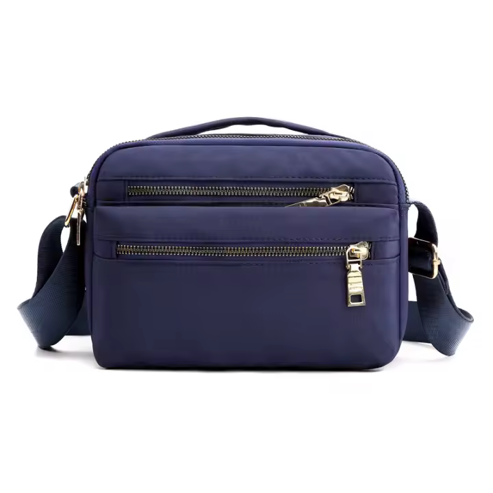 Bolso De Hombre Impermeable Para Mujer Bolso Cruzado Bandolera Multifuncional Estilo Casual Material Nylon Con Forro De Poliéster - 1