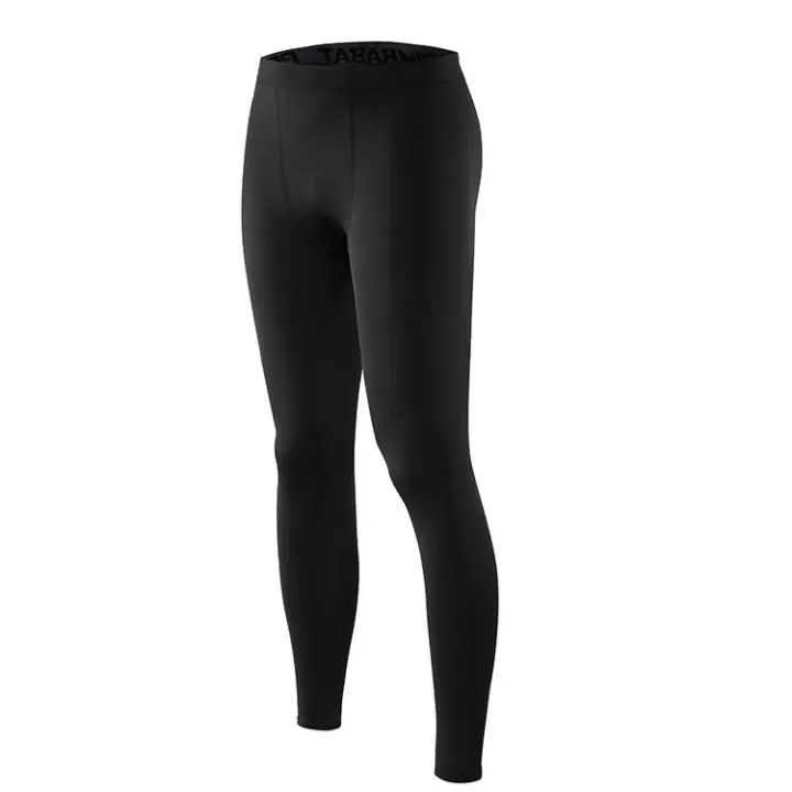 Leggings De Compresión Para Hombre Pantalones De Entrenamiento En El Gimnasio Secado Rápido Running Tights Fitness Baloncesto Carreras De Medio Maratón Ropa Deportiva De Polyester Y Spandex - 1