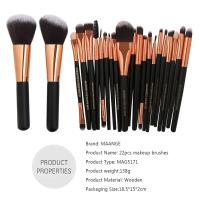 Juego De Pinceles Profesionales Para Maquillaje 3/13/22pcs Herramientas Para Sombras De Ojos Línea De Base Y Cosméticos Kit De Pinceles De Maquillaje Para Hogar Y Viaje - details 1