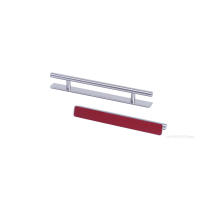 Manija De Gabinete De Acero Inoxidable 1 Pieza Adhesiva Sin Perforar Con Cinta Doble Fijación Negro Y Plateado Para Puertas Y Cajones Moderna - details 9