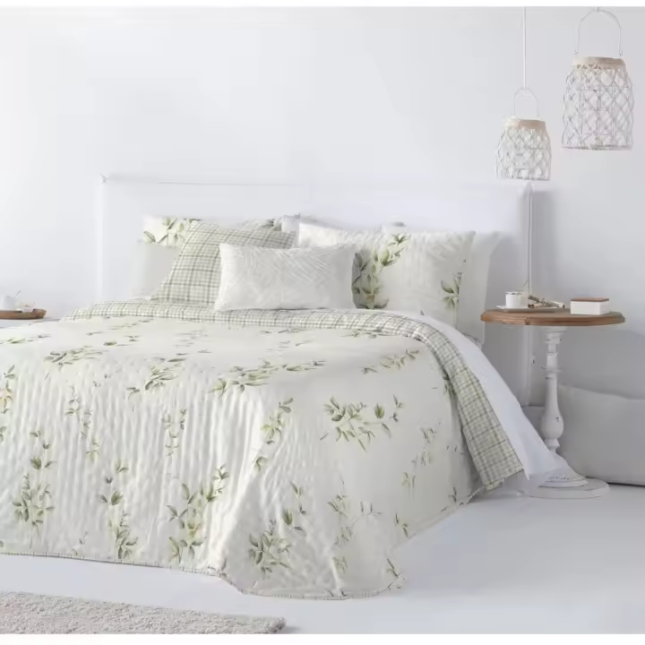 FUNDECO Edredón Colcha Boutí MAGGIE REVERSIBLE para cama de 150 cm - 1