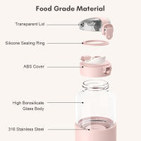 Calentador De Botella Eléctrico Portátil Para Leche De Bebé USB Recargable Control Y Mostrador De Temperatura Preciso Calentador Inalámbrico Para Botella De Bebé - details 1