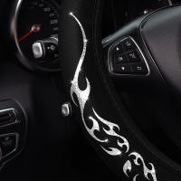 Cubierta De Volante Dinámica De Tótem De Llama Brillante Para Coche Sin Anillo Interior Ajuste Para 14.5-15 Pulgadas Accesorios Automotrices - details 1