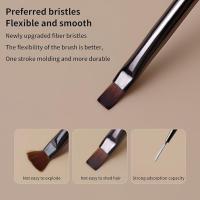 Set De 9 Pinceles Para Uñas Profesionales En Color Gris Con Diferentes Tamaños Para Pintura UV Gel Dibujo Y Floristería Herramientas De Manicura Para Salón - details 2