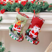 Bolsa De Regalos Navideña Con Santa Claus Y Ciervo Decoración De Árbol De Navidad Colgante De 2025 Adorno De Año Nuevo Xmas - details 0